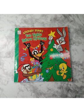 Looney Tunes Two Nights Before Christmas Kids Book Bugs Bunny Tweety WB 2005